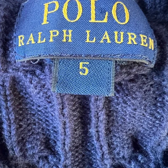 Ralph Lauren Polo boys v neck cotton sweater vest - Picture 2 of 3